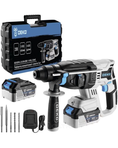 Перфоратор аккумуляторный Deko DKCH20FU-Li SET (063-4419)