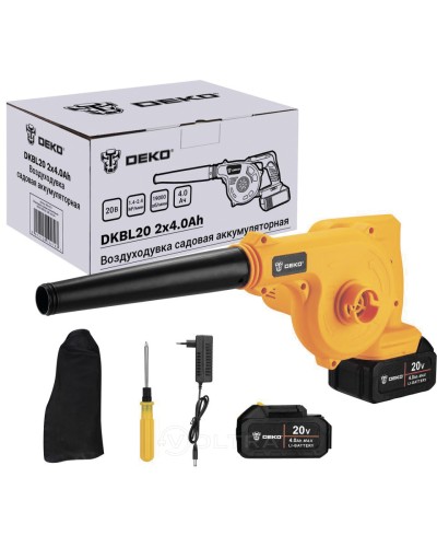 Воздуходувка-пылесос аккумуляторная Deko DKBL20 SET (063-4313)