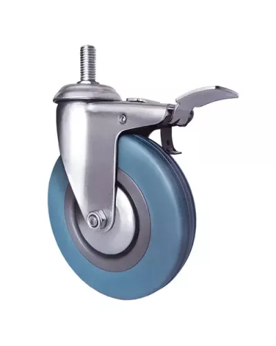 Аппаратное поворотное колесо с болтом и тормозом SCtgb 42