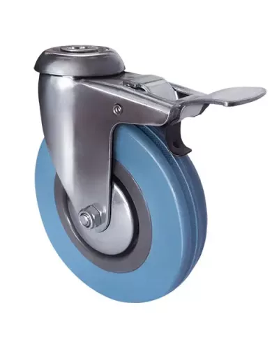 Аппаратное поворотное колесо под болт с тормозом SChgb 93