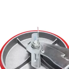 Большегрузное полиуретановое поворотное колесо с тормозом SCpb 55