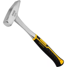 Молоток слесарный DENZEL 600 г, цельнометаллический, двухкомпонентная рукоятка