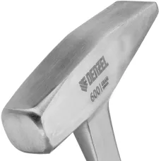 Молоток слесарный DENZEL 600 г, цельнометаллический, двухкомпонентная рукоятка