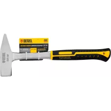 Молоток слесарный DENZEL 800 г, цельнометаллический, двухкомпонентная рукоятка