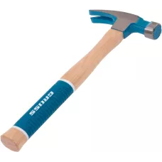Молоток-гвоздодер, 380 г, угол 75, магнит, American hickory GROSS 10413