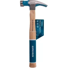 Молоток-гвоздодер, 380 г, угол 75, магнит, American hickory GROSS 10413