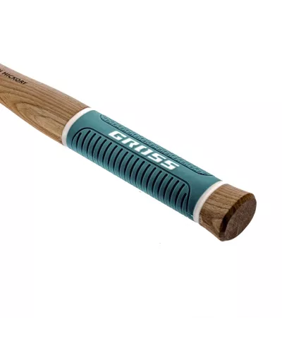 Молоток-гвоздодер, 280 г, угол 75, магнит, обрезиненная рукоятка American hickory GROSS