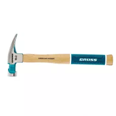 Молоток-гвоздодер, 450 г, угол 75, магнит, American hickory GROSS 10418