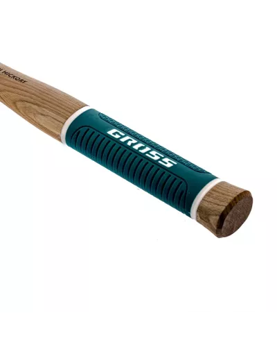 Молоток-гвоздодер, 450 г, угол 75, магнит, обрезиненная рукоятка American hickory GROSS