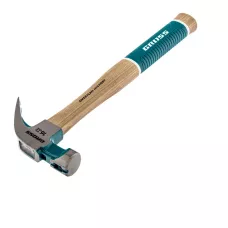 Молоток-гвоздодер, 450 г, угол 75, магнит, American hickory GROSS 10418