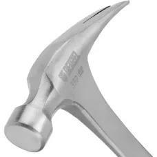 Молоток-гвоздодер DENZEL 350 г, цельнометаллический, двухкомпонентная рукоятка