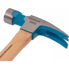 Молоток-гвоздодер, 680 г, угол 75, магнит, American hickory GROSS 10425