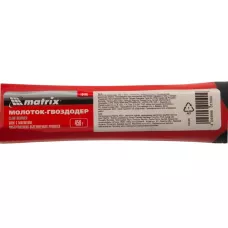 Молоток-гвоздодер, 450 г, боек c магнитом MATRIX 10446