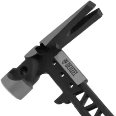 Молоток строительный DENZEL 450 г, цельнокованый,боек с магнитом, двухкомп. обрезин. рук-ка