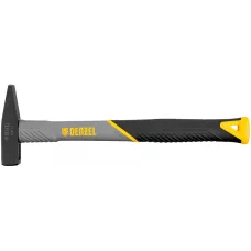 Молоток слесарный DENZEL 200 г, кованый, фибергласовая  рукоятка c TPR покрытием