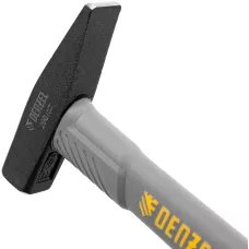 Молоток слесарный DENZEL 200 г, кованый, фибергласовая  рукоятка c TPR покрытием