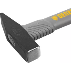 Молоток слесарный DENZEL 300 г, кованый, фибергласовая  рукоятка c TPR покрытием