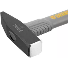 Молоток слесарный DENZEL 400 г, кованый, фибергласовая  рукоятка c TPR покрытием