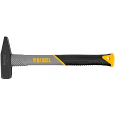 Молоток слесарный DENZEL 500 г, кованый, фибергласовая  рукоятка c TPR покрытием
