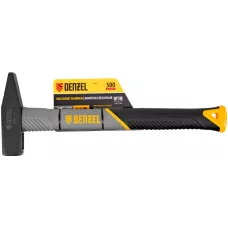 Молоток слесарный DENZEL 500 г, кованый, фибергласовая  рукоятка c TPR покрытием