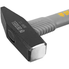 Молоток слесарный DENZEL 800 г, кованый, фибергласовая  рукоятка c TPR покрытием