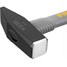 Молоток слесарный DENZEL 1000 г, кованый, фибергласовая  рукоятка c TPR покрытием