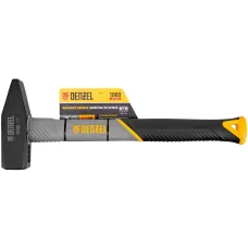 Молоток слесарный DENZEL 1000 г, кованый, фибергласовая  рукоятка c TPR покрытием
