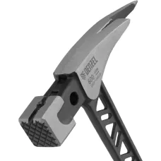 Молоток кровельщика DENZEL 600 г, цельнокованый, боек с магнитом, двухкомп. обрезин. рук-ка