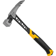 Молоток каменщика DENZEL 680 г, цельнокованый, двухкомпонентная обрезиненная рукоятка