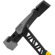 Молоток каменщика DENZEL 680 г, цельнокованый, двухкомпонентная обрезиненная рукоятка