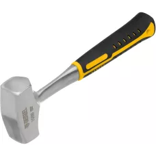 Кувалда DENZEL 1 кг, цельнометаллическая, двухкомпонентная рукоятка