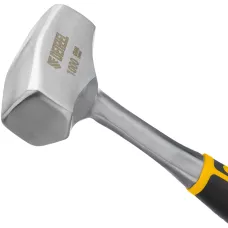 Кувалда DENZEL 1 кг, цельнометаллическая, двухкомпонентная рукоятка