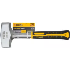 Кувалда DENZEL 1,5 кг, цельнометаллическая, двухкомпонентная рукоятка