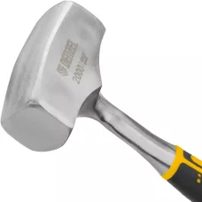 Кувалда DENZEL 2 кг, цельнометаллическая, двухкомпонентная рукоятка