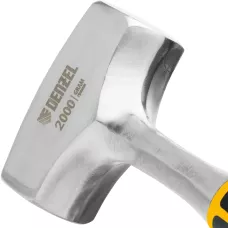 Кувалда DENZEL 2 кг, цельнометаллическая, двухкомпонентная рукоятка