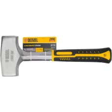 Кувалда DENZEL 2 кг, цельнометаллическая, двухкомпонентная рукоятка