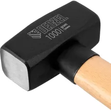 Кувалда DENZEL 1000 г, кованая головка, буковая рукоятка