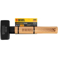 Кувалда DENZEL 1000 г, кованая головка, буковая рукоятка