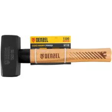 Кувалда DENZEL 1500 г, кованая головка, буковая рукоятка