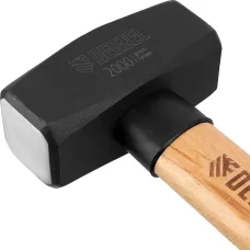 Кувалда DENZEL 2000 г, кованая головка, буковая рукоятка