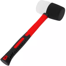 Киянка резиновая, 910 г, черно-белая резина, фибергласовая рукоятка MATRIX 11173