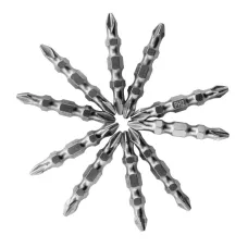 Набор бит двухстор. GROSS, PH2-PH2х45мм, сталь S2, 10шт 11209