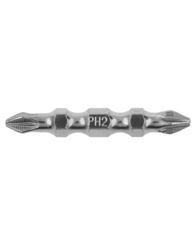Бита двухсторонняя, PH2-PZ2 х 45 мм, сталь S2, 10 шт. Gross
