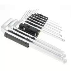 Набор ключей имбусовых HEX, 1,5-10 мм, удлиненные,с шаром MATRIX 11233