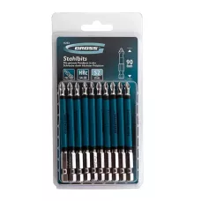 Набор бит GROSS PH2 х90, сталь S2, 10шт 11263