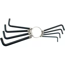 Набор ключей имбусовых TORX 9 шт.: T10,15,20,25,27,30,40,45,50, оксидированные, на кольце SPARTA 112667