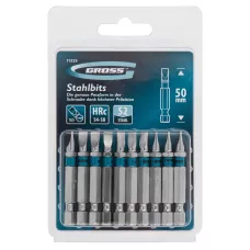 Бита SL6 х 50, сталь S2, 10 шт. Gross 11325