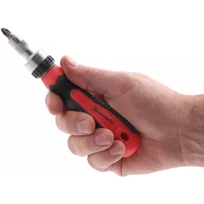 Отвёртка реверсивная с набором бит и насадок торцевых MATRIX 11332