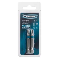 Набор бит GROSS РН3х50, сталь S2, 2шт 11359