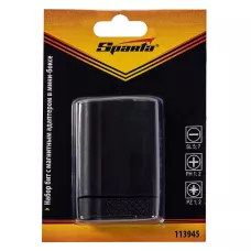 Набор бит, магнитный адаптер для бит, сталь 45Х, 7 предм., в пласт. боксе SPARTA 113945